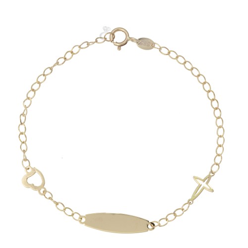 Παιδική ταυτότητα χρυσή 14K